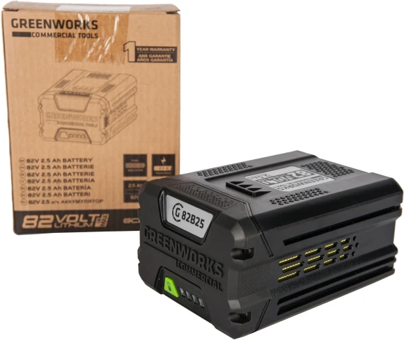 Батарея аккумуляторная Greenworks GC82B25 82В 2.5Ач Li-Ion (2914907) Батарея аккумуляторная Greenworks GC82B25 82В 2.5Ач Li-Ion (2914907)