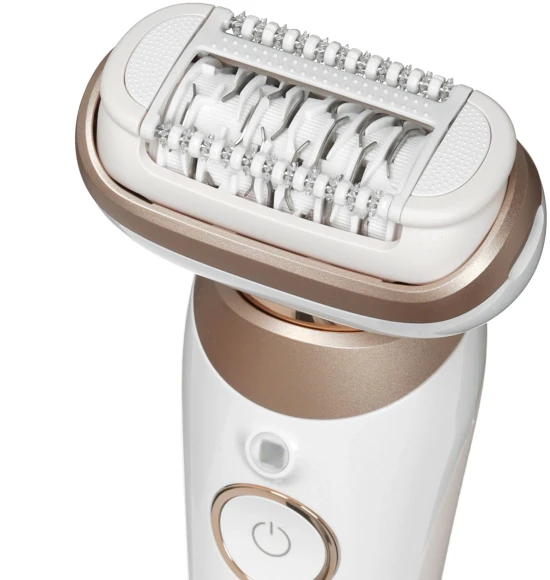 Эпилятор Braun SES9-011 скор.:2 насад.:3 от электр.сети от аккум. белый/золотистый Эпилятор Braun SES9-011 скор.:2 насад.:3 от электр.сети от аккум. белый/золотистый