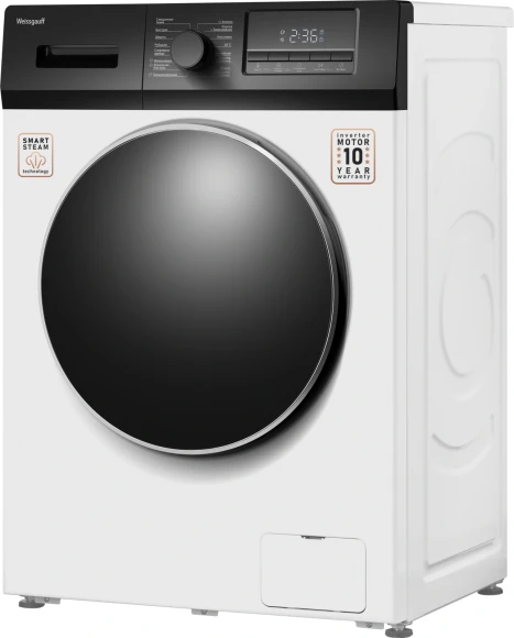 Стиральная машина Weissgauff WM 47814 Inverter Steam класс: A+++ загр.фронтальная макс.:8кг белый инвертор