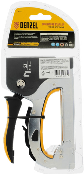 Степлер ручной Denzel 40211 скобы тип 53: 4-14мм