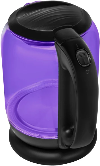 Чайник электрический Hyundai HYK-G5809 1.7л. 2200Вт фиолетовый/черный корпус: стекло