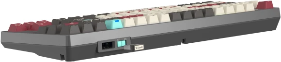 Клавиатура A4Tech Bloody WS87 механическая серый/красный USB беспроводная BT/Radio Multimedia for gamer LED (WS87)