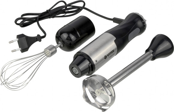 Блендер погружной Vitek VT-3425 1000Вт черный/серебристый