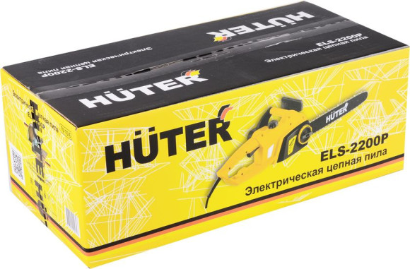 Цепная пила Huter ELS-2200P от сети 2200Вт дл.шины:16" (40cm) (70/10/6)