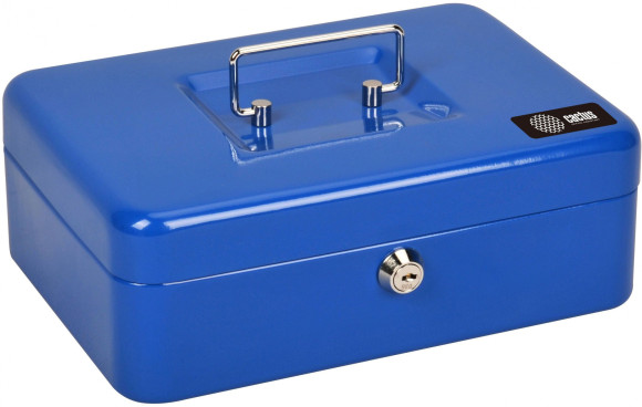 Ящик для денег без номинала Cactus CS-CB-003BL 90x250x180 синий сталь 1.367кг Ящик для денег без номинала Cactus CS-CB-003BL 90x250x180 синий сталь 1.367кг