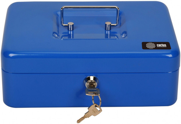 Ящик для денег без номинала Cactus CS-CB-003BL 90x250x180 синий сталь 1.367кг Ящик для денег без номинала Cactus CS-CB-003BL 90x250x180 синий сталь 1.367кг