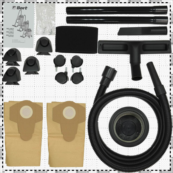 Строительный пылесос Bort BSS-1220-P 1200Вт (уборка: сухая/влажная) синий Строительный пылесос Bort BSS-1220-P 1200Вт (уборка: сухая/влажная) синий