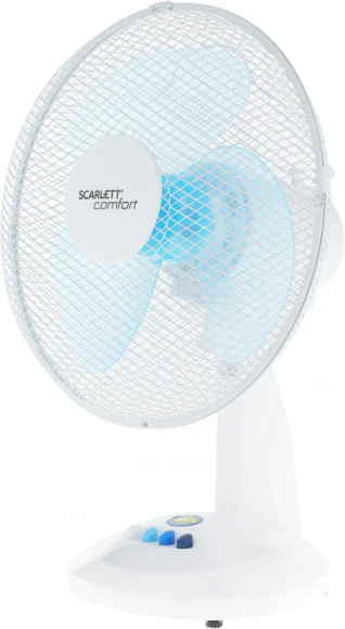 Вентилятор настольный Scarlett SC-DF111S07 38Вт скоростей:3 белый