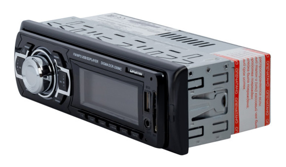 Автомагнитола Digma DCR-330MC 1DIN 4x50Вт USB 2.0 AUX