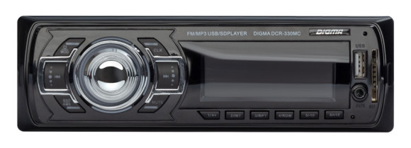 Автомагнитола Digma DCR-330MC 1DIN 4x50Вт USB 2.0 AUX