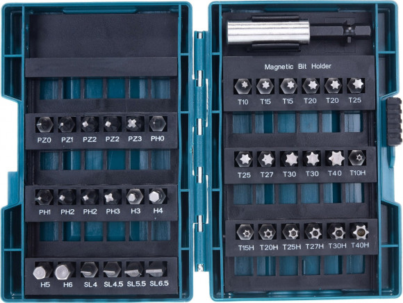 Набор бит Makita B-28606 (37пред.) для шуруповертов Набор бит Makita B-28606 (37пред.) для шуруповертов