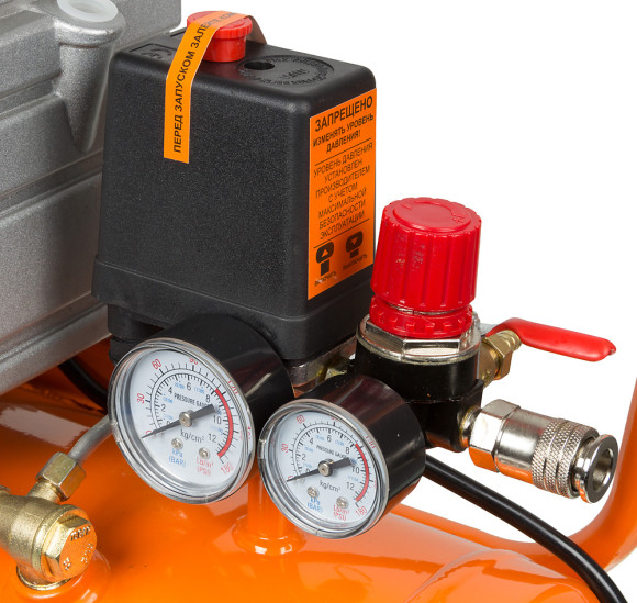 Компрессор поршневой Вихрь КМП-230/24 масляный 230л/мин 24л 1600Вт оранжевый/черный
