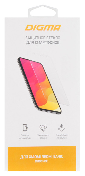 Защитное стекло для экрана Digma DGG1AP13PM для Apple iPhone 13 Pro Max/14 Pro Max прозрачная 1шт.