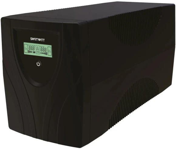 Источник бесперебойного питания Smartwatt Uni Pro LCD 700Вт 1000ВА черный