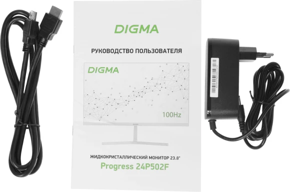 Монитор Digma 23.8" Progress 24P502F белый IPS LED 5ms 16:9 HDMI M/M матовая 250cd 178гр/178гр 1920x1080 100Hz G-Sync FreeSync VGA DP FHD 2.8кг