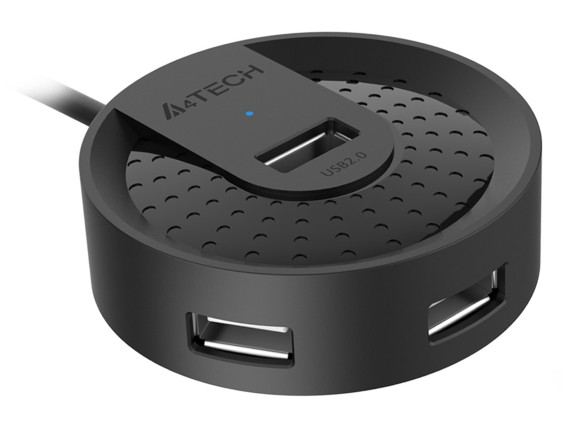 Разветвитель USB 2.0 A4Tech HUB-20 4порт. черный Разветвитель USB 2.0 A4Tech HUB-20 4порт. черный