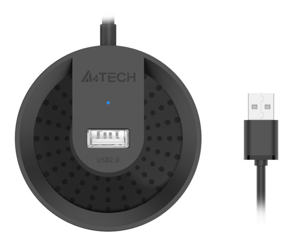 Разветвитель USB 2.0 A4Tech HUB-20 4порт. черный Разветвитель USB 2.0 A4Tech HUB-20 4порт. черный