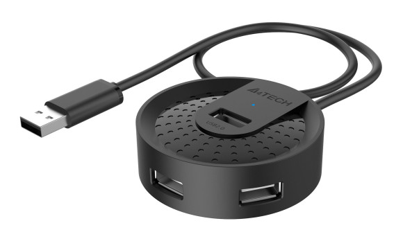 Разветвитель USB 2.0 A4Tech HUB-20 4порт. черный Разветвитель USB 2.0 A4Tech HUB-20 4порт. черный
