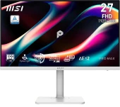 Монитор MSI 27" Pro Max 271PHW E14 белый IPS LED 16:9 HDMI M/M матовая HAS Piv 1000:1 250cd 178гр/178гр 1920x1080 144Hz DP FHD USB 6.4кг Монитор MSI 27" Pro Max 271PHW E14 белый IPS LED 16:9 HDMI M/M матовая HAS Piv 1000:1 250cd 178гр/178гр 1920x1080 144Hz DP FHD USB 6.4кг