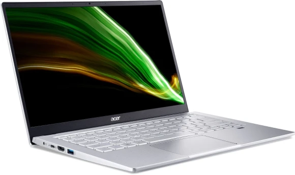 Ноутбук Acer Swift 3 SF314-43 Ryzen 7 5700U 16Gb SSD512Gb AMD Radeon Graphics 14" IPS FHD (1920x1080) без ОС silver WiFi BT Cam (NX.AB1ER.011)