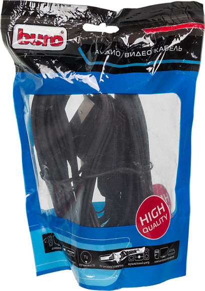 Кабель соединительный аудио-видео Buro SCART (m)/3хRCA (m) 2м. черный (BSC005-2) Кабель соединительный аудио-видео Buro SCART (m)/3хRCA (m) 2м. черный (BSC005-2)