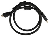 Кабель аудио-видео Buro HDMI (m)/HDMI (m) 1м. феррит.кольца позолоч.конт. черный (HDMI-V1.4-1MC) Кабель аудио-видео Buro HDMI (m)/HDMI (m) 1м. феррит.кольца позолоч.конт. черный (HDMI-V1.4-1MC)