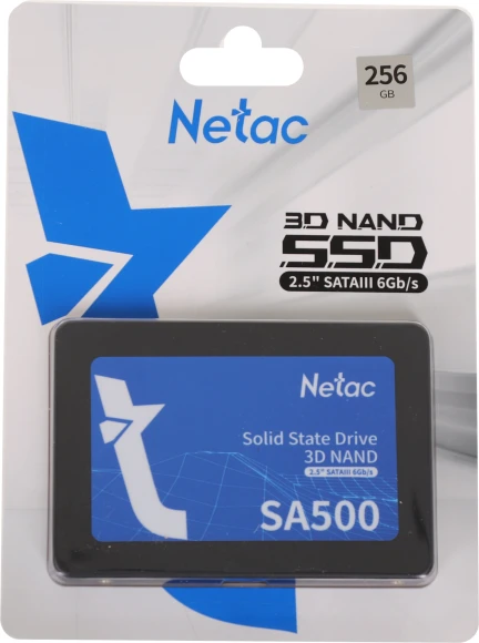 Накопитель SSD Netac SATA-III 256GB NT01SA500-256-S3X SA500 2.5"