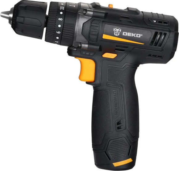 Дрель-шуруповерт Deko GCD12DU аккум. патрон:быстрозажимной (кейс в комплекте) (063-4038)