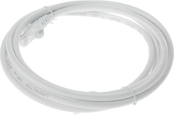 Патч-корд Lanmaster LAN-PC45/U6-2.0-WH UTP RJ-45 вил.-вилка RJ-45 кат.6 2м белый LSZH (уп.:1шт)