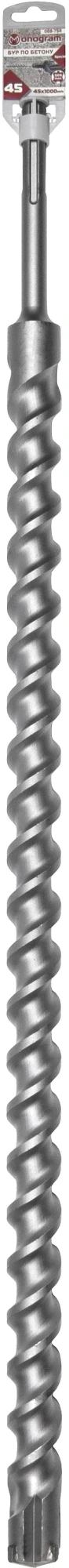 Бур Monogram 088-758 по бет/кирп/камн Д=45мм Дл=1000мм (1пред.) для перфораторов Бур Monogram 088-758 по бет/кирп/камн Д=45мм Дл=1000мм (1пред.) для перфораторов
