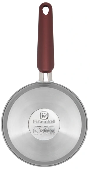 Ковш Rondell Bojole RDS-735 1.7л. d=16см (с крышкой) стальной Ковш Rondell Bojole RDS-735 1.7л. d=16см (с крышкой) стальной