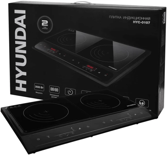 Плита Индукционная Hyundai HYC-0107 черный стеклокерамика (настольная) Плита Индукционная Hyundai HYC-0107 черный стеклокерамика (настольная)