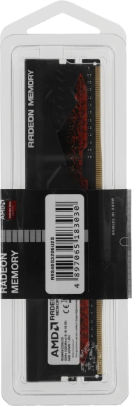 Память DDR4 8GB 3200MHz AMD R9S48G3206U2S Radeon R9 Gamer Series RTL PC4-25600 CL16 DIMM 288-pin 1.35В single rank Ret