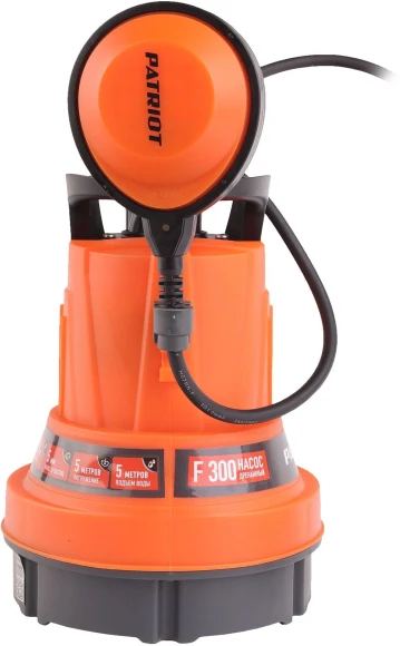 Насос дренажный Patriot F300 250Вт 7980л/час центробежный (315302417)