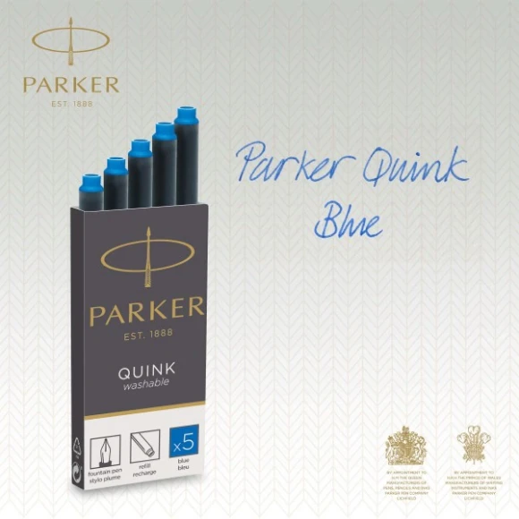 Картридж Parker Quink Z11 (1950383) синие чернила смывающиеся для ручек перьевых (5шт) Картридж Parker Quink Z11 (1950383) синие чернила смывающиеся для ручек перьевых (5шт)