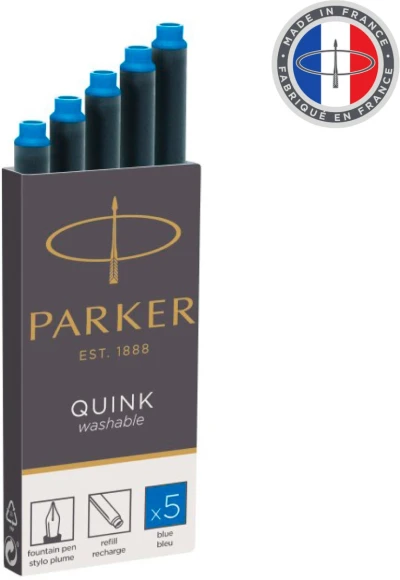 Картридж Parker Quink Z11 (1950383) синие чернила смывающиеся для ручек перьевых (5шт) Картридж Parker Quink Z11 (1950383) синие чернила смывающиеся для ручек перьевых (5шт)