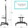 Подставка для телевизора Onkron TS1551 черный 40"-70" макс.60.5кг напольный мобильный Подставка для телевизора Onkron TS1551 черный 40"-70" макс.60.5кг напольный мобильный