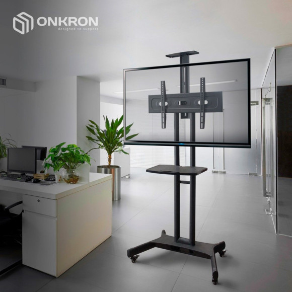 Подставка для телевизора Onkron TS1551 черный 40"-70" макс.60.5кг напольный мобильный Подставка для телевизора Onkron TS1551 черный 40"-70" макс.60.5кг напольный мобильный
