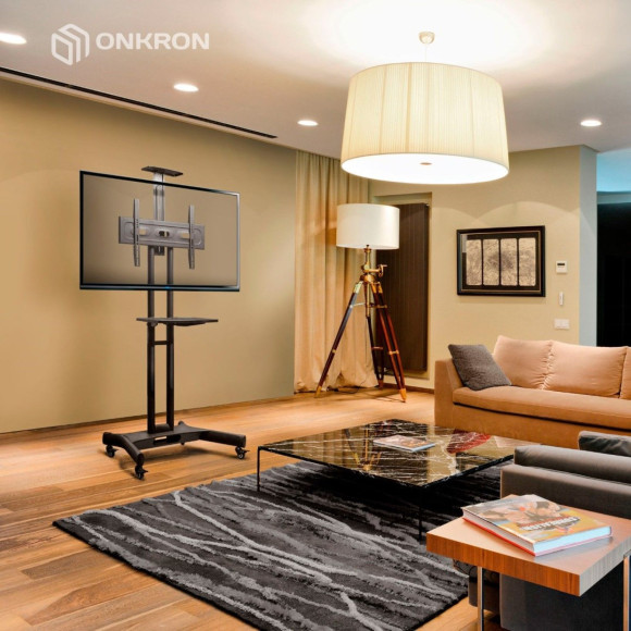 Подставка для телевизора Onkron TS1551 черный 40"-70" макс.60.5кг напольный мобильный Подставка для телевизора Onkron TS1551 черный 40"-70" макс.60.5кг напольный мобильный