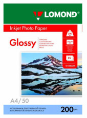Фотобумага Lomond 0102020 A4/200г/м2/50л./белый глянцевое для струйной печати Фотобумага Lomond 0102020 A4/200г/м2/50л./белый глянцевое для струйной печати