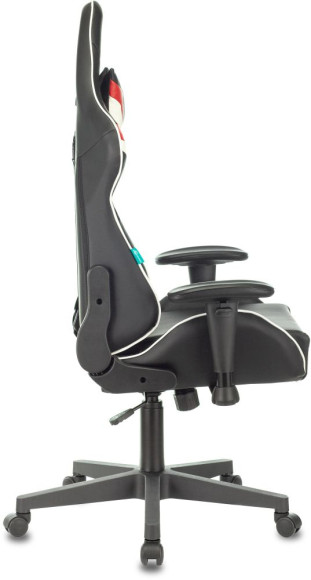 Кресло игровое Zombie Z4 черный/красный экокожа крестов. пластик