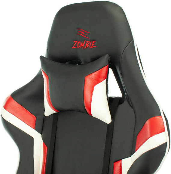 Кресло игровое Zombie Z4 черный/красный экокожа крестов. пластик
