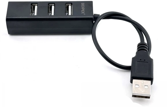 Разветвитель USB 2.0 BPH-1906 4порт. черный Разветвитель USB 2.0 BPH-1906 4порт. черный