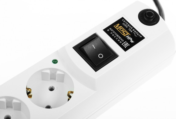 Сетевой фильтр Most HPw 5м (6 розеток) белый (коробка)