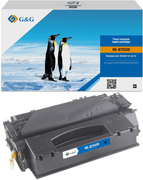 Картридж лазерный G&G GG-Q7553X черный (7000стр.) для HP LJ P2010/P2014/P2015/M2727nf MFP Картридж лазерный G&G GG-Q7553X черный (7000стр.) для HP LJ P2010/P2014/P2015/M2727nf MFP