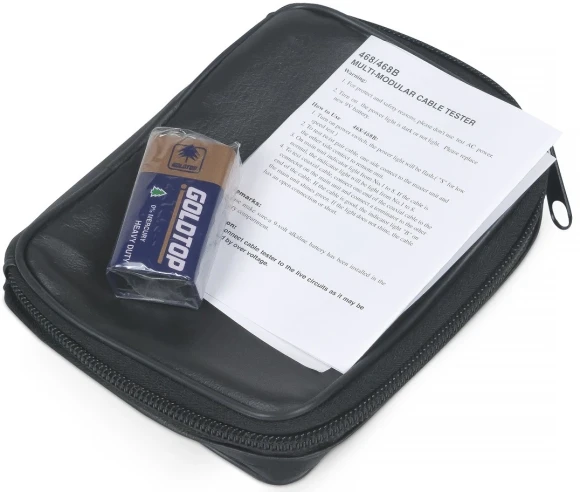 Тестер кабельный Cabeus CT-LCD-RJ45-Scan черный/красный