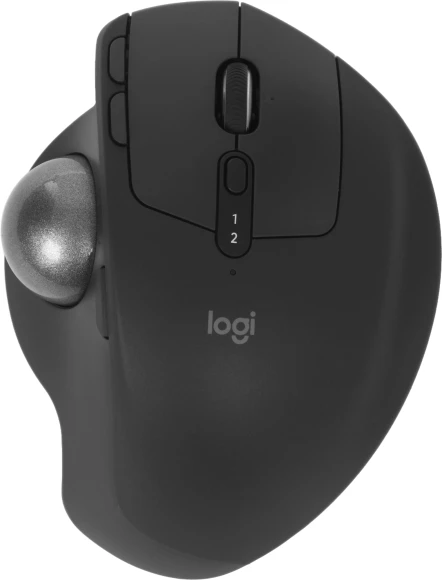 Трекбол Logitech Trackball MX Ergo S графитовый оптическая 2048dpi silent беспров. BT/Radio USB 8but (910-007261)