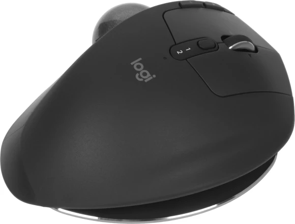Трекбол Logitech Trackball MX Ergo S графитовый оптическая 2048dpi silent беспров. BT/Radio USB 8but (910-007261)