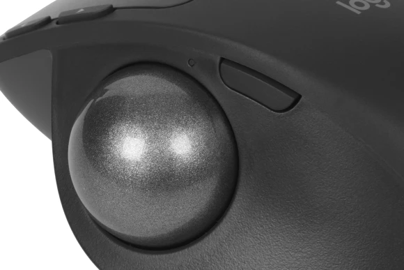 Трекбол Logitech Trackball MX Ergo S графитовый оптическая 2048dpi silent беспров. BT/Radio USB 8but (910-007261)