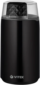 Кофемолка Vitek VT-7127 200Вт сист.помол.:ротац.нож вместим.:45гр черный Кофемолка Vitek VT-7127 200Вт сист.помол.:ротац.нож вместим.:45гр черный